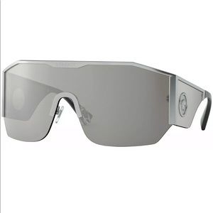 NWT Versace Medusa Halo VE 2220 silver grey mirror